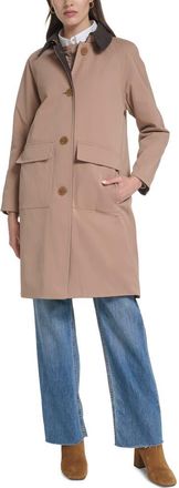Cole Haan Reversible Rain Mac Coat in Khaki at Nordstrom, Size X-Small