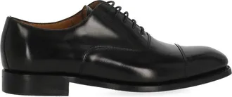 Berwick 1707 Black Smooth Leather Lace-Up Brogues
