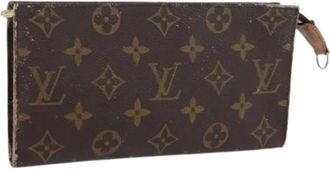 Louis Vuitton Pre-owned Clutches, female, Brown, Size: ONE SIZE Pre-owned Accessory Pouch