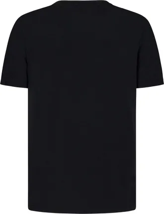 Tom Ford Mens Ribbed Crew-Neck T-Shirt Black T-Shirts And Polos