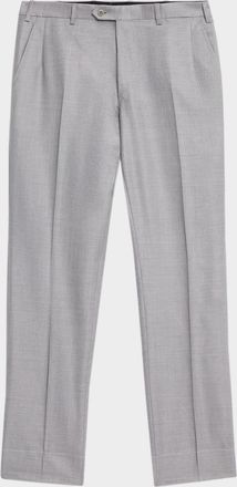 Brioni Mens Wool and Cashmere Sharkskin Two-Piece Suit