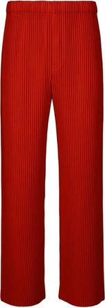 Issey Miyake Geplooide broek - Rood