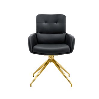 STILVORA Stilvora Sedia Da Ufficio Ergonomica Con Poggiapiedi E Supporto Lombare Ad Aria, Pelle, Nero