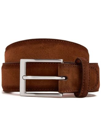 Magnanni suede belt - men - Suede - 100 - Brown