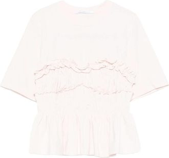 Cecilie Bahnsen Ruffled Shirred T-shirt