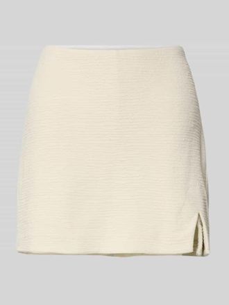 Ichi Skort aus Viskose-Mix mit elastischem Bund in Offwhite, Gr&ouml;&szlig;e XXL