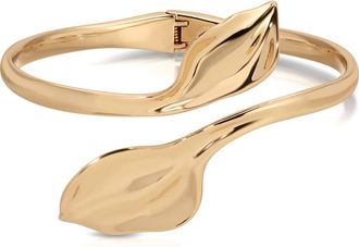Ettika Twisted Petal Cuff Bracelet in Gold at Nordstrom