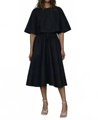 Secular Violet Top In Black