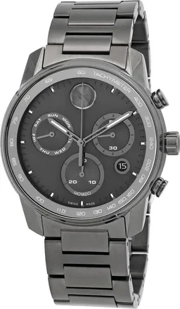 Movado Bold Verso Chronograph Quartz Gunmetal Dial Mens Watch 3600867