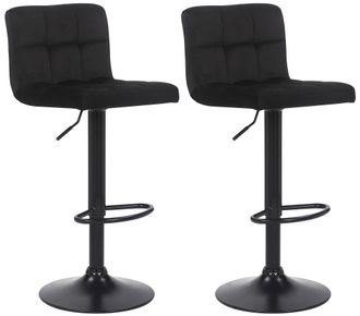 Clp Clp - Juego De 2 Taburetes De Bar Feni Negro