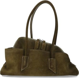 The Attico Suede Leather Asymmetric La Passeggiata Tote Bag