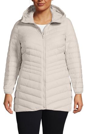 Lands End Ultralight Packable Down Jacket in Dusk Gray at Nordstrom, Size 3X