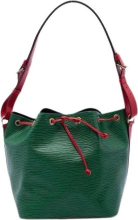 Louis Vuitton Pre-owned Petit Noe - Dames - Pre-owned - Groen - Maat: ONE Size Leer