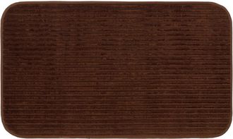 Gözze Badematte »Berlin« Höhe 7 mm rutschhemmend beschichtet fussbodenheizungsgeeignet Badteppich, Uni Farben, Cord Optik, waschbar