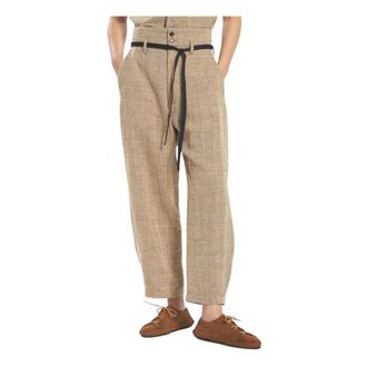 Barena Wide Trousers, female, Beige, Size: XS Pantalone Balloon Vita Alta
