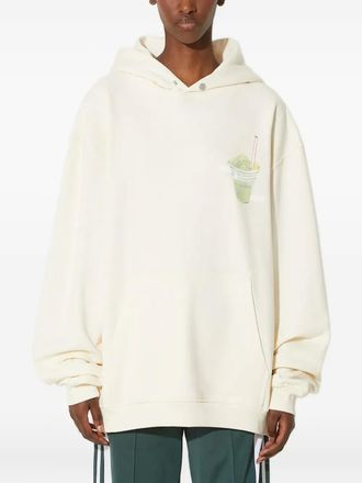 Filling Pieces graphic-print hoodie - Neutrals