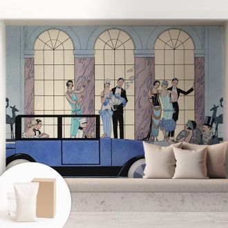 Tulup Carta Da Parati Facile Da Installare - Vlies Per Arredamento Interno - Per Pareti - Stile Moderno - Con Colla Gratuita Art D&eacute;co 208x146 Cm