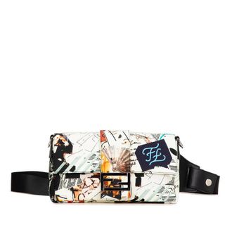 Fendi Pre-owned Fendi Nylon Karl Kollage Convertible Belt Baguette Ladies 7VA472 A91M 199 0501