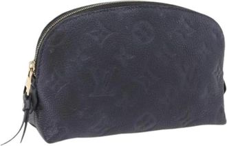 Louis Vuitton Pre-owned Pouch - Dames - Vintage Accessoires - Blauw - ONE Size - Leer - Vintage