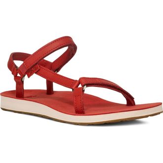 Teva Original Universal Slim Leather Sandal in Bossa Nova at Nordstrom, Size 11