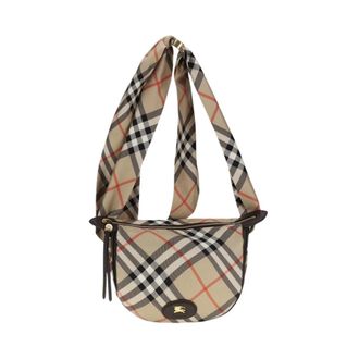 Burberry Borsa a spalla Haymarket Check - - Bags - Donna - Beige - ONE SIZE