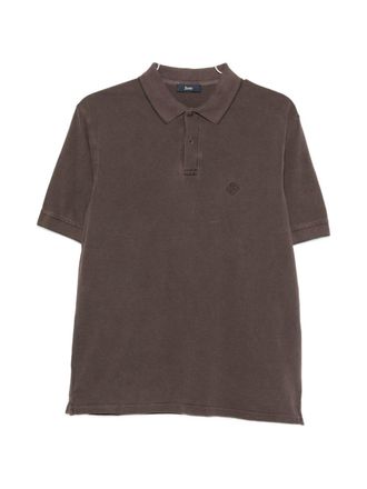 Herno Katoenen poloshirt met Herno-logo