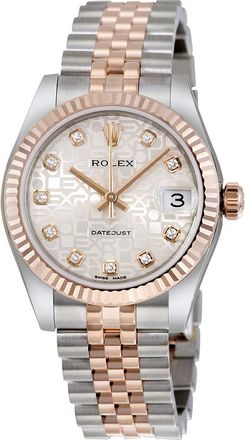 Rolex Pre-owned Rolex Datejust Diamond Silver Jubilee Dial Ladies Watch 178271SJDJ