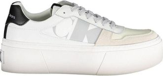 Calvin Klein White Polyester Womens Womens Sneaker