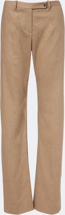 Khaite Pantalones rectos Hunter de lana y cachemir
