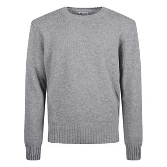 Doppiaa Truien & Vesten, Heren, Grijs, M, Wol, Aappio Crewneck Sweater