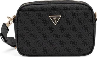 Guess Co logo-plaque cross body bag - Black