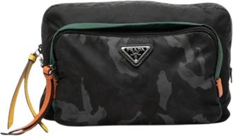 Prada Pre-owned Nylon Pouch - Dames - Vintage Clutch - Veelkleurig - ONE Size - Nylon - Vintage