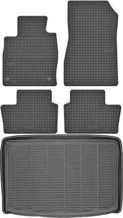 OEM Nissan Juke Ii F16 Crossover De 2020 (juego) - Alfombrillas De Goma Para Coche + Alfombrilla Para Maletero
