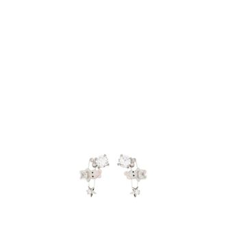 Yvmin Woven Mini Rabbit Safety-pin Earrings