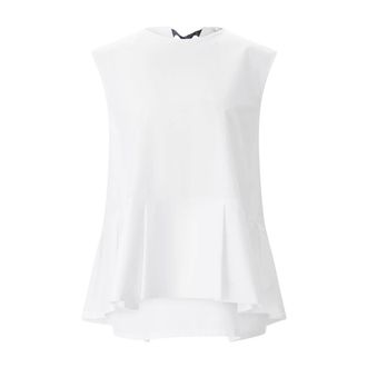 Max Mara Sleeveless Tops, female, White, Size: XS Sleeveless Tops