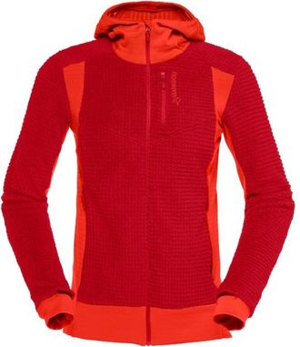 Norrøna Falketind Alpha120 Zip Hood Fleecejacke für Damen | rot