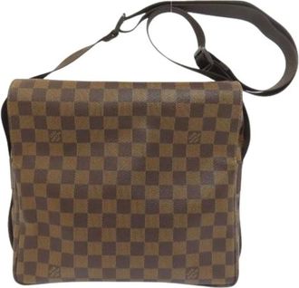 Louis Vuitton Pre-owned Cross Body Bags, female, Brown, Size: ONE SIZE Pre-owned Damier Ebene Shoulder Bag