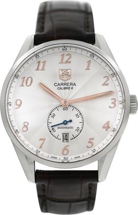 Tag Heuer Pre-owned Tag Heuer Carrera Heritage Silver Dial Mens Watch WAS2112.FC6181