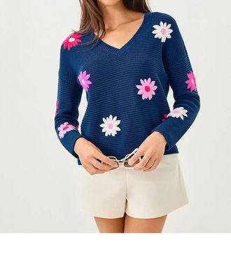 Lilly Pulitzer Tensley Sweater In Garden Oasis