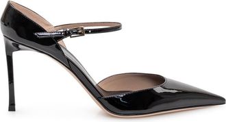 Tom Ford Black Leather Mary-Jane Pumps