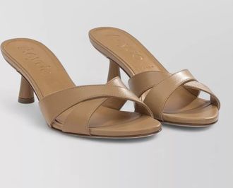 Aeyde vero sandals 50mm mid heel cross strap