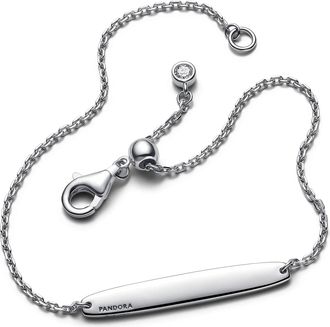 Pandora Bracelets - Gravierbares Stab Kettenarmband - silver - Bracelets for ladies