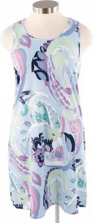 Habitat Boho Paisley Tank Dress In Azure