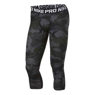 Nike Running Sports Training Tight Elastic Cropped Pants Camouflage AQ1198-010