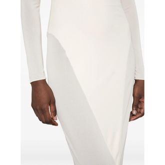 Alaia Panelled Long-sleeved Maxi Dress