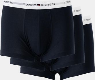 Tommy Hilfiger Mens Tommy Hilfiger 3 Pack Mens Trunks - Desert Sky/Desert Sky/Desert Sky - Black - Size: 35/34/32/9.5/13/12.5/12/11.5/11/9/16/15.5/15/14.5/14/13.5/1