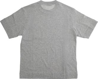 Marni Boys Crew-Neck T-Shirt, Grey Cotton T-Shirts And Polos