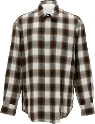 Wooyoungmi Camicia in cotone a quadri - Verde