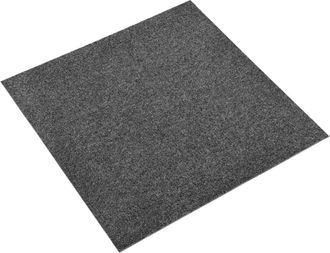 vidaXL Alfombra 20 Uds. Gris Antracita 50 X 50 Cm 100% Polipropileno Vidaxl