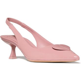 Kate Spade New York lover crinkle patent leather slingback pump in Barre Pink at Nordstrom Rack, Size 10